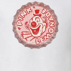 Pink Lemonade Clown Soda Pop Bottle Cap Junk Food Snack Fan Worn Look Pink Lemonade Clown Soda Pop Bottle Cap Junk Food Snack Fan Worn Look