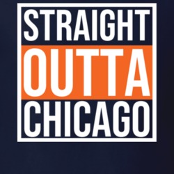 Straight Outta Chicago Football T Shirt Straight Outta Chicago Football T Shirt