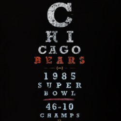 Chicago Football Eyesight Exam Grunge Look T Shirt Chicago Football Eyesight Exam Grunge Look T Shirt