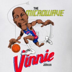 Vinnie Johnson The Microwave Basketball Caricature T Shirt Vinnie Johnson The Microwave Basketball Caricature T Shirt