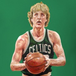 Larry Bird Boston Baksetball Painting T Shirt Larry Bird Boston Baksetball Painting T Shirt