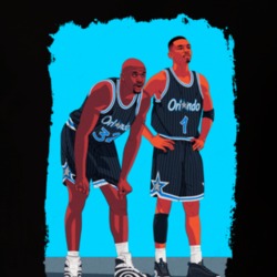Penny Hardaway And Shaq Basketball Duo Cartoon T Shirt