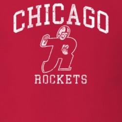 Chicago Rockets All-america Football Conference Aafc League Team Logo Chicago Rockets All-america Football Conference Aafc League Team Logo