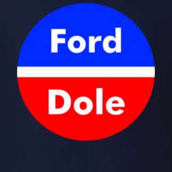 Ford Dole Political Button T Shirt Ford Dole Political Button T Shirt
