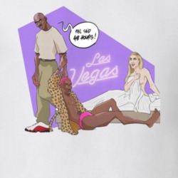 Mike Jordan Dennis Rodman Carmen Electra Las Vegas Cartoon T Shirt