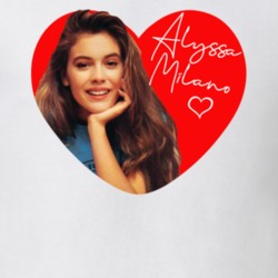 Alyssa Milano Greatest 80s Teen Star Celebrity Fan T Shirt Alyssa Milano Greatest 80s Teen Star Celebrity Fan T Shirt