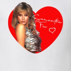 Samantha Fox Greatest 80s Teen Star Celebrity Fan T Shirt Samantha Fox Greatest 80s Teen Star Celebrity Fan T Shirt