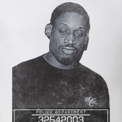 Dennis Rodman Famous Sports Mugshot Police Department T Shirt Dennis Rodman Famous Sports Mugshot Police Department T Shirt