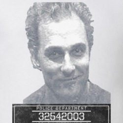 Matthew Mcconaughey Celebrity Mugshot Police Department T Shirt Matthew Mcconaughey Celebrity Mugshot Police Department T Shirt