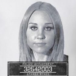 Amanda Bynes Celebrity Mugshot Police Department T Shirt Amanda Bynes Celebrity Mugshot Police Department T Shirt
