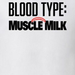 Muscle Milk Sports Drink Logo Funny Blood Type Parody T Shirt Muscle Milk Sports Drink Logo Funny Blood Type Parody T Shirt