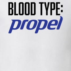 Propel Sports Drink Logo Funny Blood Type Parody T Shirt Propel Sports Drink Logo Funny Blood Type Parody T Shirt