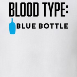 Blue Bottle Coffee Logo Funny Blood Type Parody T Shirt Blue Bottle Coffee Logo Funny Blood Type Parody T Shirt