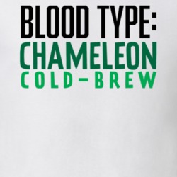 Chameleon Coffee Logo Funny Blood Type Parody T Shirt Chameleon Coffee Logo Funny Blood Type Parody T Shirt