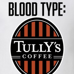 Tully's Coffee Logo Funny Blood Type Parody T Shirt Tully's Coffee Logo Funny Blood Type Parody T Shirt