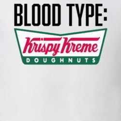 Krispy Kreme Coffee Logo Funny Blood Type Parody T Shirt Krispy Kreme Coffee Logo Funny Blood Type Parody T Shirt