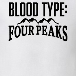 Four Peaks Beer Logo Funny Blood Type Parody T Shirt Four Peaks Beer Logo Funny Blood Type Parody T Shirt