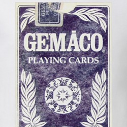 Gemaco Playing Cards Logo Box Cover Gambling Poker Games Fan Worn Look Gemaco Playing Cards Logo Box Cover Gambling Poker Games Fan Worn Look