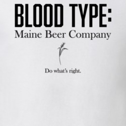 Maine Beer Company Beer Logo Funny Blood Type Parody T Shirt Maine Beer Company Beer Logo Funny Blood Type Parody T Shirt