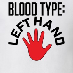 Left Hand Beer Logo Funny Blood Type Parody T Shirt Left Hand Beer Logo Funny Blood Type Parody T Shirt