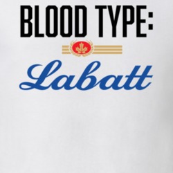 Labatt Beer Logo Funny Blood Type Parody T Shirt Labatt Beer Logo Funny Blood Type Parody T Shirt