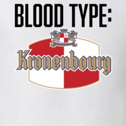 Kronenbourg Beer Logo Funny Blood Type Parody T Shirt Kronenbourg Beer Logo Funny Blood Type Parody T Shirt