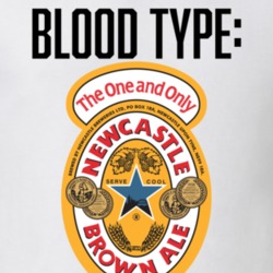 Newcastle Beer Logo Funny Blood Type Parody T Shirt Newcastle Beer Logo Funny Blood Type Parody T Shirt