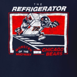 The Refrigerator Chicago Football Vintage Look T Shirt The Refrigerator Chicago Football Vintage Look T Shirt