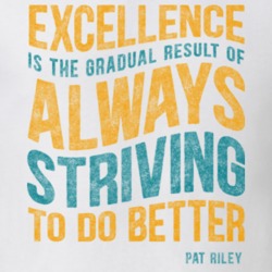 Excellence Is The Result Of Striving To Do Better Pat Riley Quote T Sh Excellence Is The Result Of Striving To Do Better Pat Riley Quote T Sh