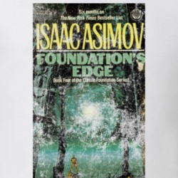 Isaac Asimov Foundation's Edge Science Fiction Fan Book Novel Cover Wo Isaac Asimov Foundation's Edge Science Fiction Fan Book Novel Cover Wo