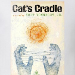 Kurt Vonnegut Cat's Cradle Science Fiction Fan Book Novel Cover Worn L Kurt Vonnegut Cat's Cradle Science Fiction Fan Book Novel Cover Worn L