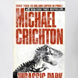 Michael Crichton Jurassic Park Science Fiction Fan Book Novel Cover Wo Michael Crichton Jurassic Park Science Fiction Fan Book Novel Cover Wo
