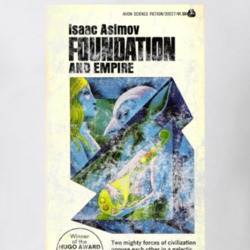 Isaac Asimov Foundation Science Fiction Fan Book Novel Cover Worn Look Isaac Asimov Foundation Science Fiction Fan Book Novel Cover Worn Look