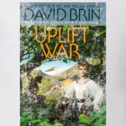 David Brin The Uplift War Science Fiction Fan Book Novel Cover Worn Lo David Brin The Uplift War Science Fiction Fan Book Novel Cover Worn Lo