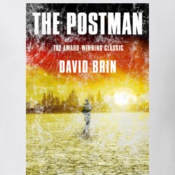 David Brin The Postman Science Fiction Fan Book Novel Cover Worn Look David Brin The Postman Science Fiction Fan Book Novel Cover Worn Look