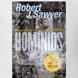 Robert J Sawyer Hominid Science Fiction Fan Book Novel Cover Worn Look Robert J Sawyer Hominid Science Fiction Fan Book Novel Cover Worn Look