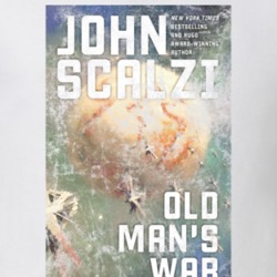 John Scalzi Old Man's War Science Fiction Fan Book Novel Cover Worn Lo John Scalzi Old Man's War Science Fiction Fan Book Novel Cover Worn Lo
