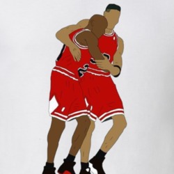 Michael Jordan Scottie Pippen Basketball Fan T Shirt