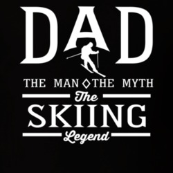 Dad The Man The Myth The Skiing Legend Sports Lovers Father's Day T Sh Dad The Man The Myth The Skiing Legend Sports Lovers Father's Day T Sh