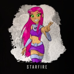 Starfire Best Female Video Game Characters T Shirt Starfire Best Female Video Game Characters T Shirt