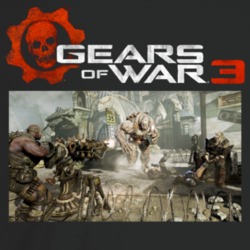 Gears Of War 3 Video Game Arcade Fan T Shirt Gears Of War 3 Video Game Arcade Fan T Shirt