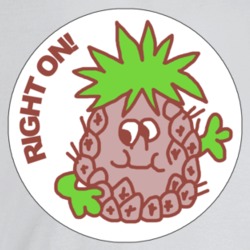 Pineapple Right On Cool 80s Scratch N Sniff Stickers T Shirt Pineapple Right On Cool 80s Scratch N Sniff Stickers T Shirt
