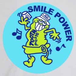 Smile Power Tooth Paste Cool 80s Scratch N Sniff Stickers T Shirt Smile Power Tooth Paste Cool 80s Scratch N Sniff Stickers T Shirt