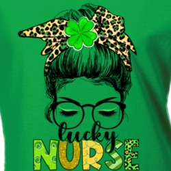 St Patricks Day Lucky Nurse Nurselife Shamrock Clover Leaf Ladies T Sh St Patricks Day Lucky Nurse Nurselife Shamrock Clover Leaf Ladies T Sh