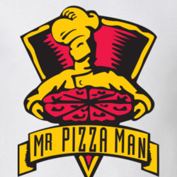 Mr Pizza Man Restaurant Logo T Shirt Mr Pizza Man Restaurant Logo T Shirt