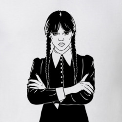 Cool Wednesday Addams Portrait T Shirt Cool Wednesday Addams Portrait T Shirt