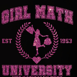 Glitter Girl Math University Valentine Tshirt, Girl Power Cute Valentine Gift T Shirt