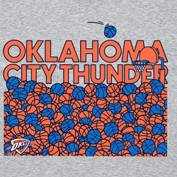 Oklahoma City Thunder Fun Shirt, Okc Playoff Vibes Buckets T Shirt