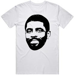 Kyrie Irving Big Face Silhouette Boston Basketball Fan T Classic Cotton Unisex T Shirt
