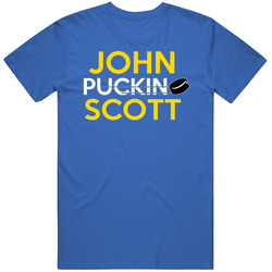 John Scott Buffalo Puckin Hockey Classic Cotton Unisex T Shirt